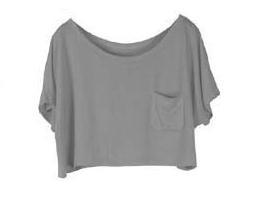 Scoop Casual Short Sleeve Pocket Short Midriff-baring T-shirt - Meet Yours Fashion - 7