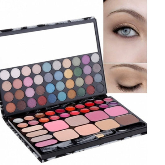 New 72 Colors Professional Makeup Palette Eyeshadow Lip Gloss Blush Set Leopard Package