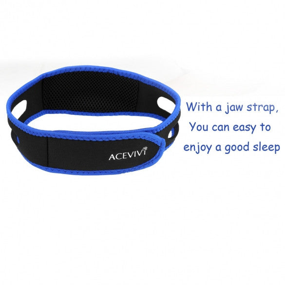 ACEVIVI Nylon Snore Stopping Chin Strap Soft Sleep Anti Snore Strap