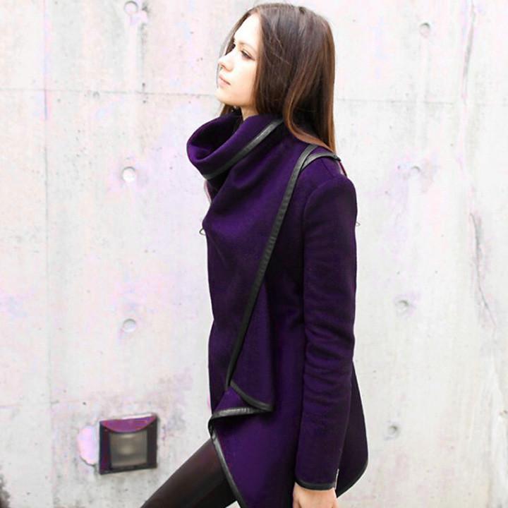 Long Irregular Thickening Woolen Overcoat - Meet Yours Fashion - 9