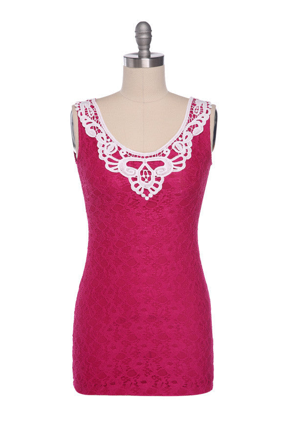 Red Lace Sleeveless Bodycon Short Party Mini Dress - MeetYoursFashion - 2