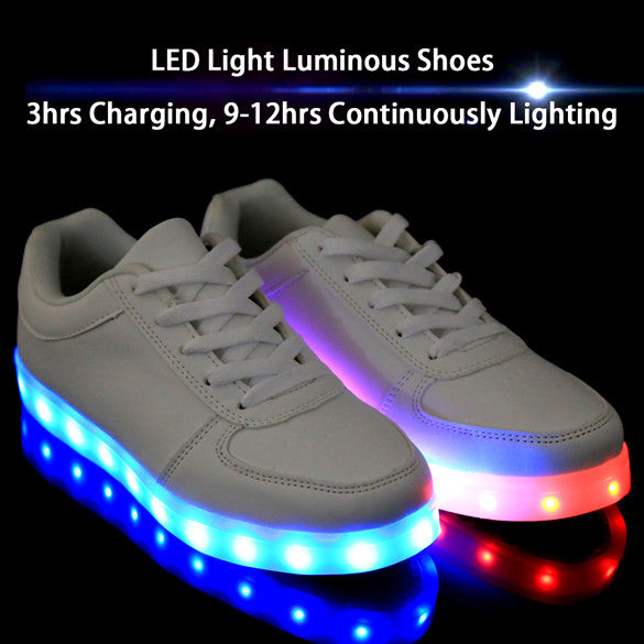 Charming Unisex LED Light Luminous Lace Up Sportswear Sneakers - MeetYoursFashion - 4