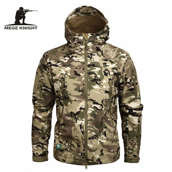 Autumn Men's Military Camouflage Fleece Jacket Army Tactical Clothing  Multicam Male Camouflage Windbreakers