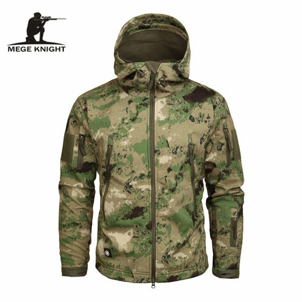 Autumn Men's Military Camouflage Fleece Jacket Army Tactical Clothing  Multicam Male Camouflage Windbreakers