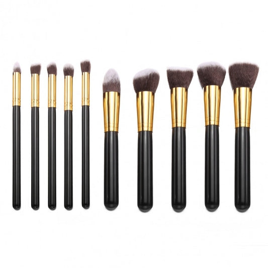 10PCS Makeup Brush Professional Cosmetic Foundation Face Powder Brushes Kits Sets