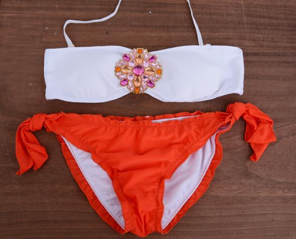 Jewels Push Up Padded Bra Comfortable Bikini Swimwear - MeetYoursFashion - 4