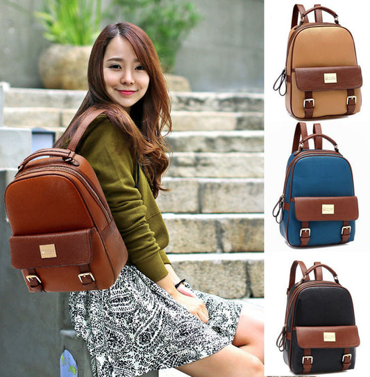 Girls PU School Travel Backpack Bag - MeetYoursFashion - 2