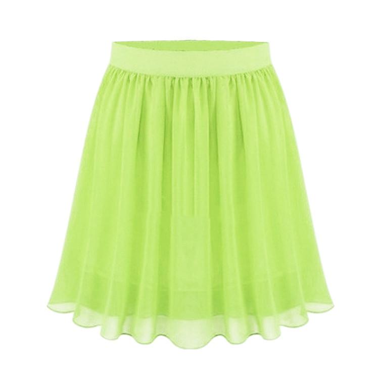 Medium Waist Chiffon Pleated Mini Casual Party Skirt - MeetYoursFashion - 5