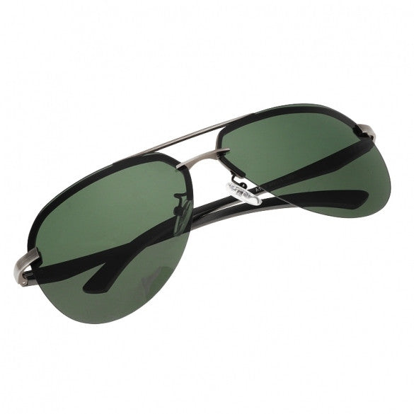  Men Polarized Metal Frame Round Casual Outdoor Sunglasses