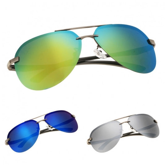 Men Polarize Metal Frame Round Casual Outdoor Sunglasses