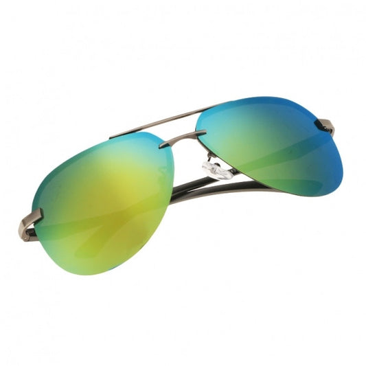 Men Polarize Metal Frame Round Casual Outdoor Sunglasses