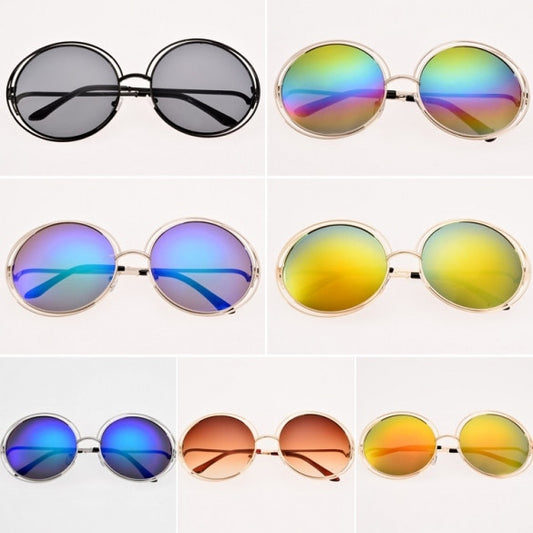 New Women Fashion Sunglasses Eyewear Retro Style Casual Round Sunglasses