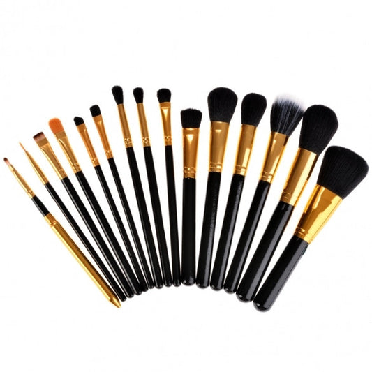 New Fashion Lady Women's 15pcs Makeup Brushes Set Powder Foundation Eye Shadow Eyeliner Lip Brush Tool