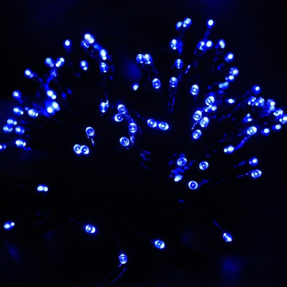12M 100 LED Solar String Light Multi-color Waterproof Christmas Party Outdoor Decor Light