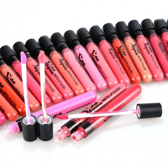 24 Colors/Set Beauty Makeup Cosmetic Matte Waterproof Lip Pencil Lipstick Lip Gloss Lip Pen Liquid