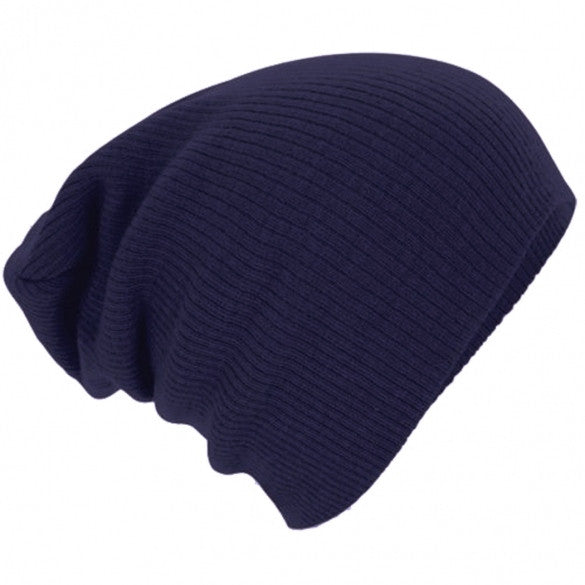 Fashion European Style Autumn Winter Unisex Knit Crochet Warm Beanie Hat Oversized Slouch Cap