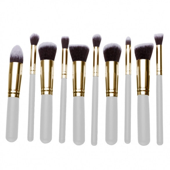 10 PCS Professional Makeup Brush Cosmetic Eyeshadow Face Powder Foundation Lip Brushes Kit Set