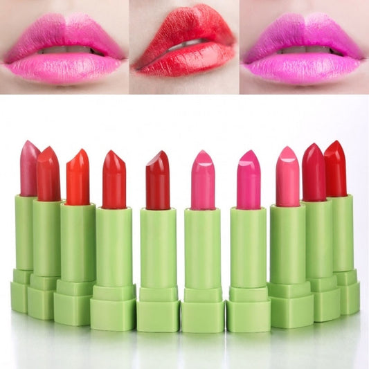 10PCS Makeup Lipstick Set Kit Long Lasting Moisturizing Shimmer Aloe Lipstick