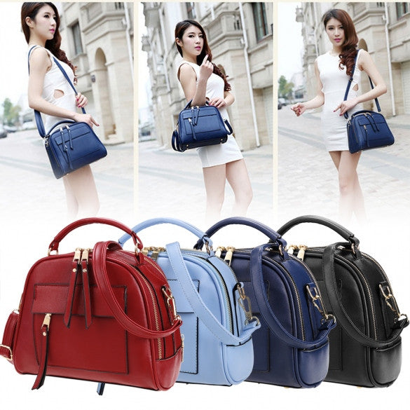 Retro Women Synthetic Leather Shoulder Strap Casual Small Bag Messenger Tote