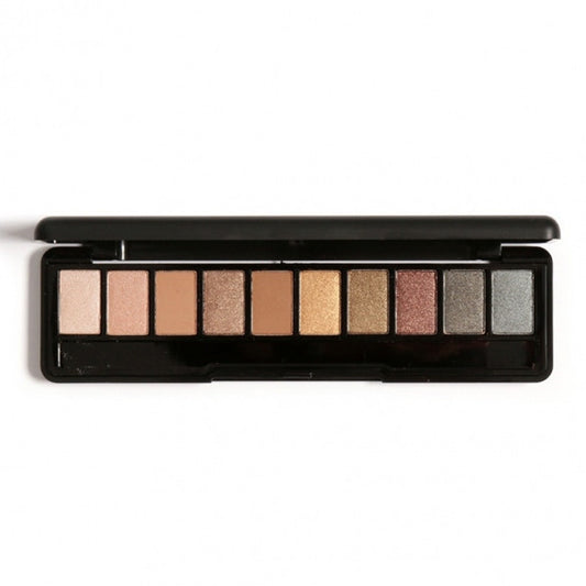 10 Colors Eyeshadow Makeup Cosmetic Matte Shimmer Eye Shadow Palette Set With Mirror Eye Shadow Sponge