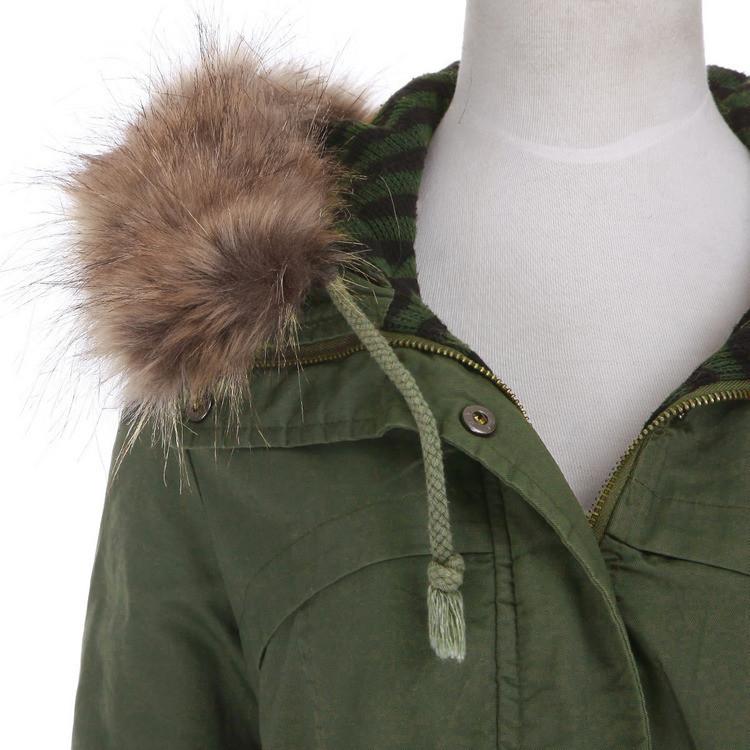 Momens Faux Fur Long Hooded Coat - Meet Yours Fashion - 11