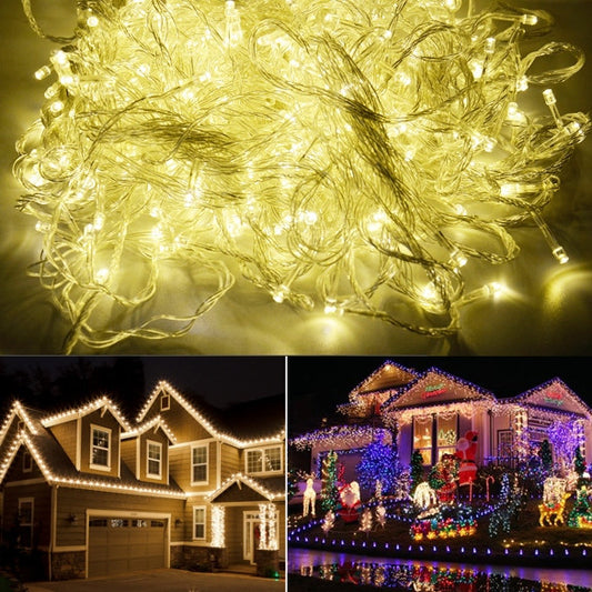 100M 600 LED Warm White Lights Decorative Wedding Fairy Christmas Tree Party Twinkle String Lighting EU