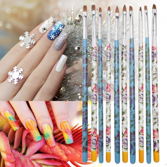 5pcs Acrylic UV Gel Nail Art Design Tips Dotting Painting Polish DIY Brush Pen Tool set
