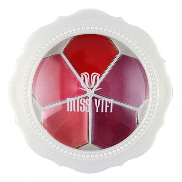 MISS YIFI 5 Colors Waterproof Lip Gloss Palette Of Lipsticks 5 Style Long Lasting