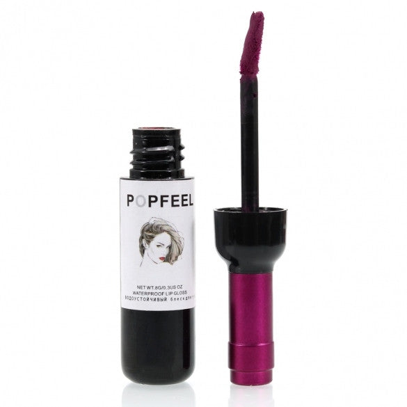 6 Colors Waterproof Lip Gloss Makeup Cosmetic Wine Bottle Shape Long-lasting Lip Tint