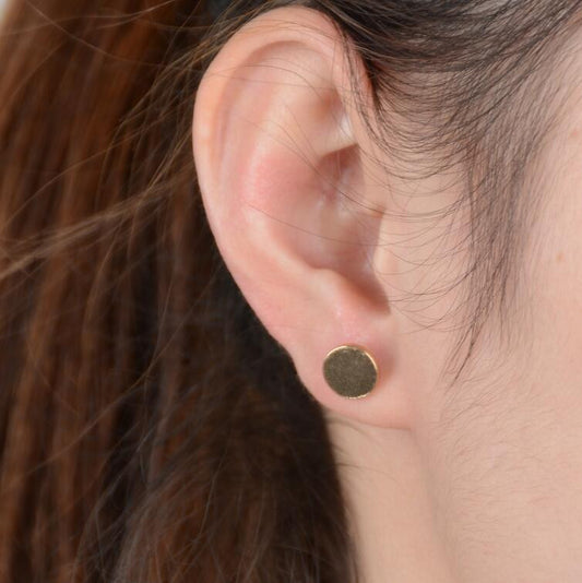 Simple Fashion Disk Element Earrings