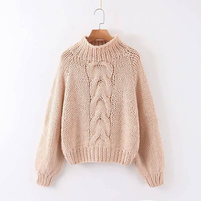 Cable Knitted Warm Sweater