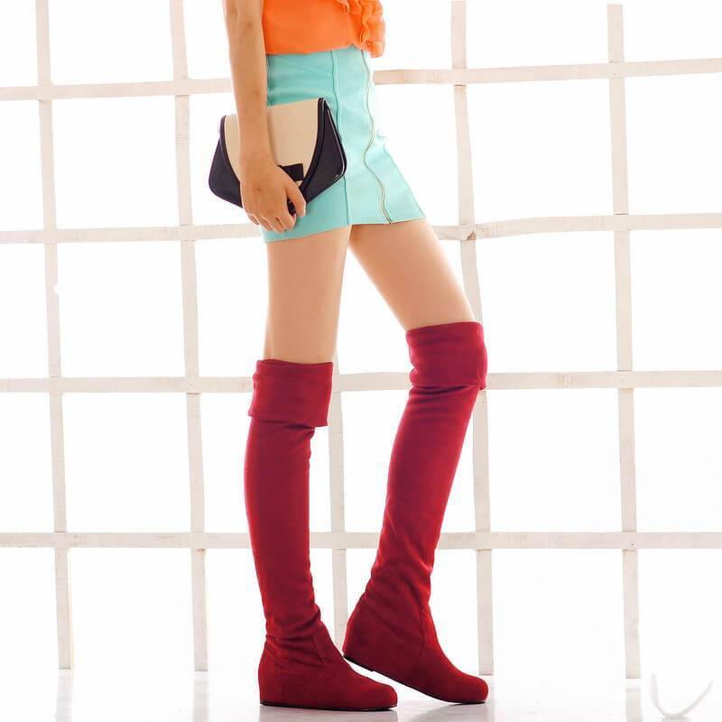 Inside Wedge Over the Knee Boots