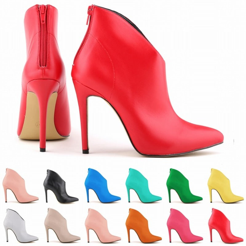 Fashionable Pointed toe High Heel Women's Martin Boots