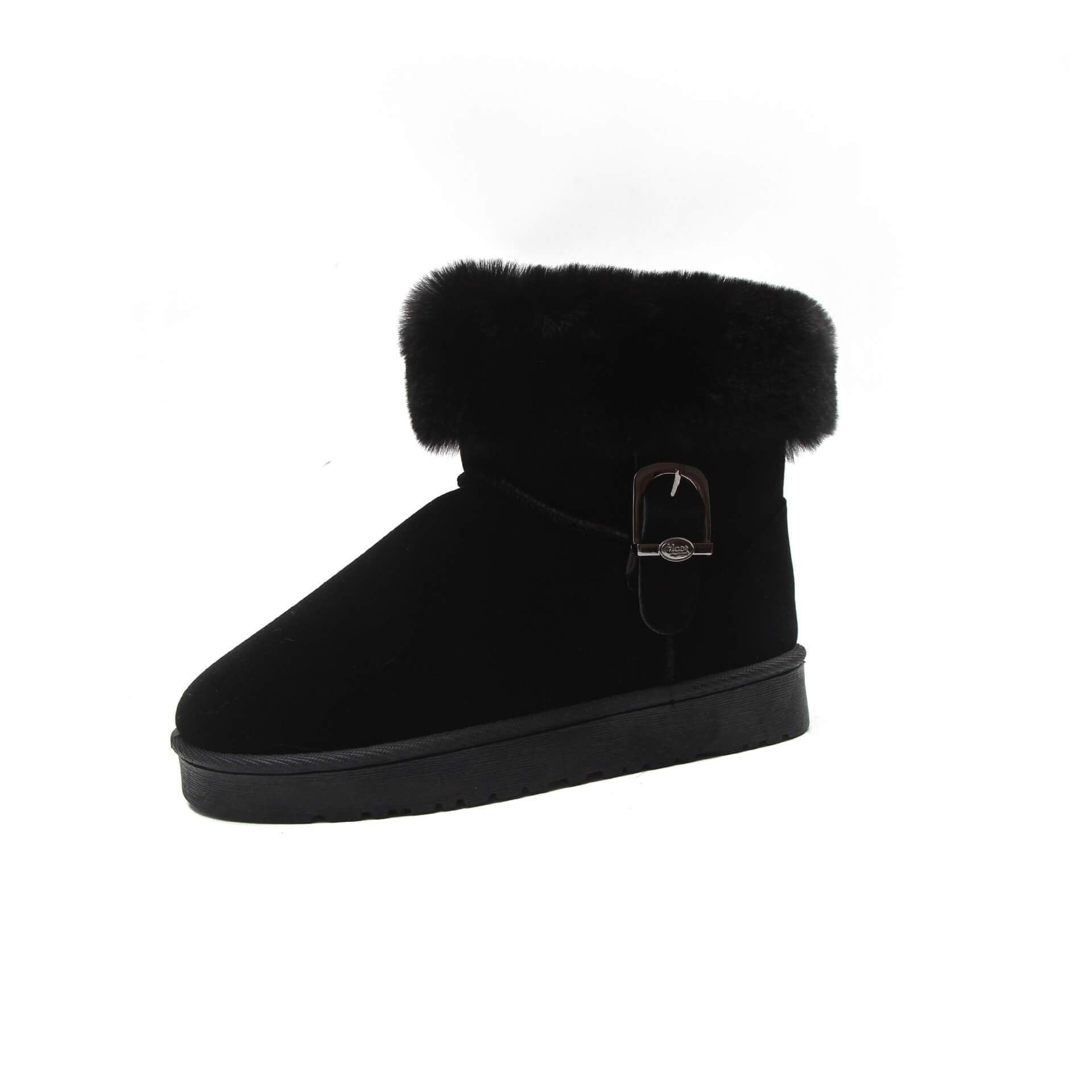 Ankle Snow Fur Warm Low Heel Boots