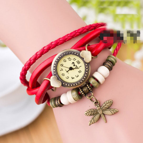 Dragonfly Decorate Multilayer Watch