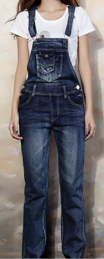 Denim Slim Cool Straight Pockets Casual Romper Jumpsuits - Meet Yours Fashion - 3