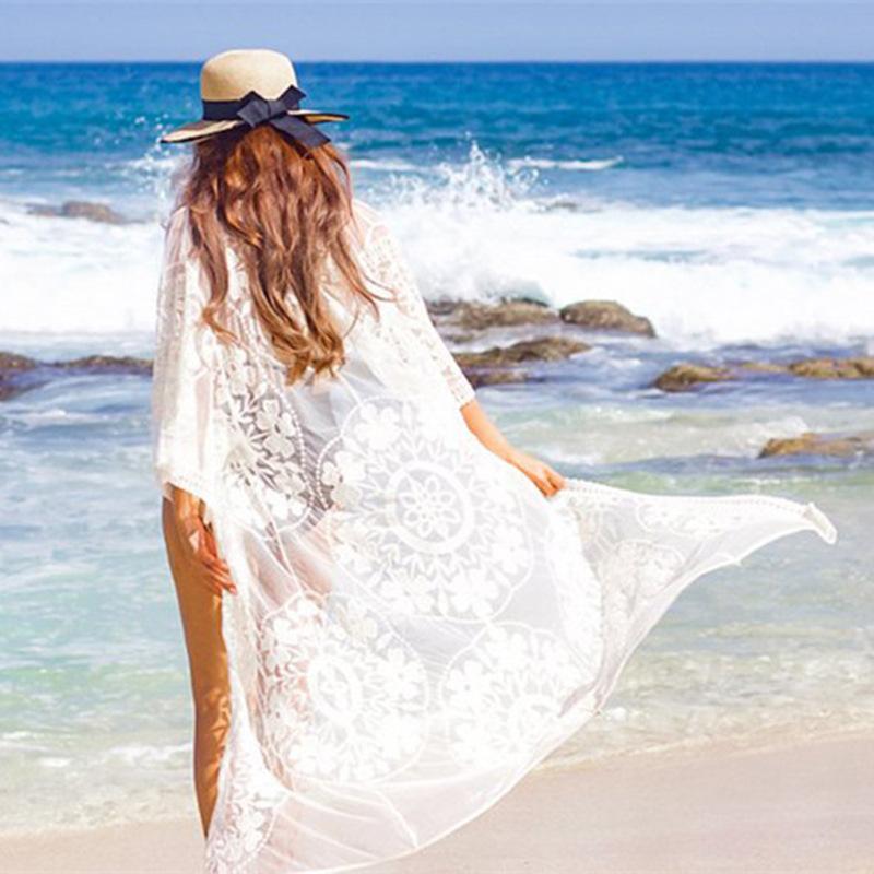 White Cover Up Maxi Dress