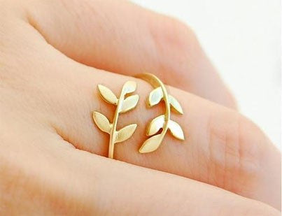 Korean Style Cute Leaf Design Rings - MeetYoursFashion - 2