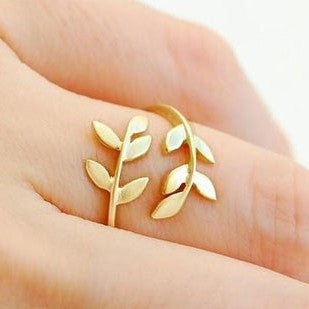 Korean Style Cute Leaf Design Rings - MeetYoursFashion - 1